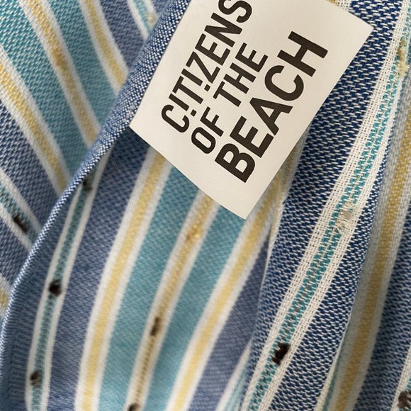 Citizens of the Beach Other - Sand Free Bohemian Turquoise Blue Towels - 100% Cotton Boho Beach Bath Towel